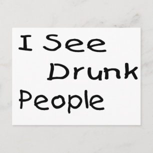 Ik zie Drink mensen Briefkaart