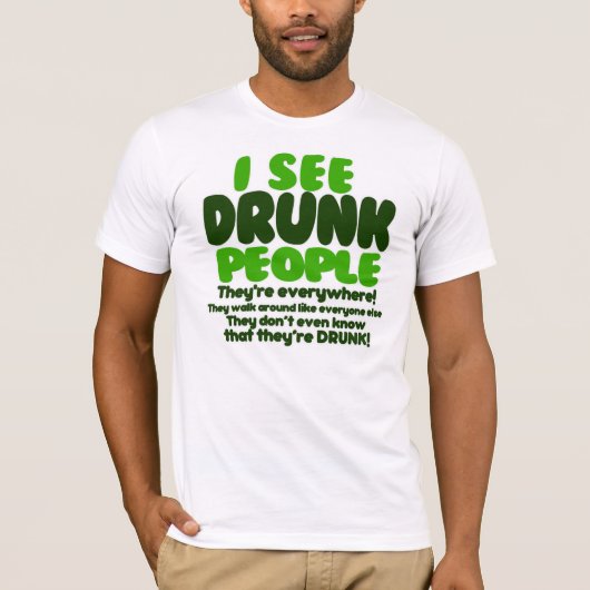 Ik zie Drink mensen T-shirt (Voorkant)