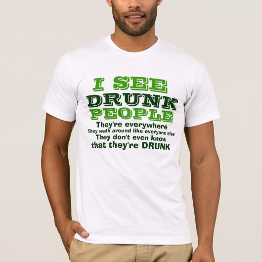 Ik zie Drink mensen T-shirt (Voorkant)