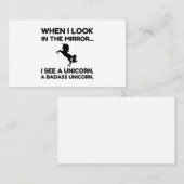 IK ZIE EEN BADASS UNICORN VISITEKAARTJE (Voorkant / Achterkant)
