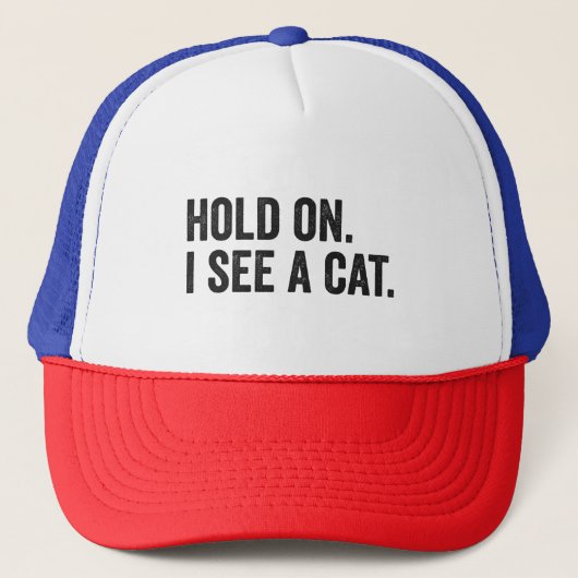 Ik zie een Cat Funny Cat Lover Gift Trucker Pet (Voorkant)