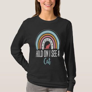 Ik zie een Cat Trendy Sarcastic Quottes kat T-shirt
