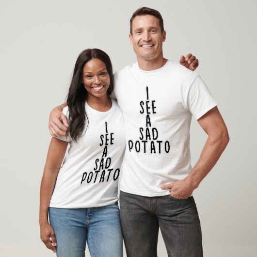 Ik zie een droevige aardappel t-shirt (Unisex)