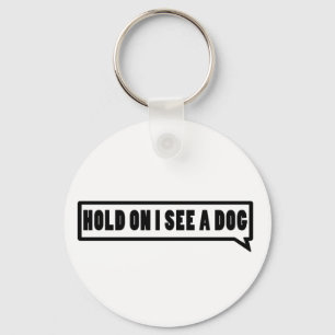 Ik zie een hond. sleutelhanger