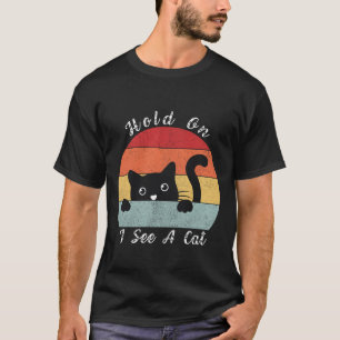 Ik zie een kat, een speelse en een grappige kat. t-shirt