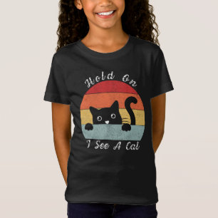Ik zie een kat, een speelse en een grappige kat. t-shirt