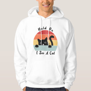 Ik zie een kat, grappige kat minnaar. hoodie