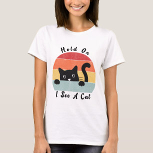 Ik zie een kat, grappige kat minnaar. t-shirt
