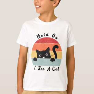 Ik zie een kat, grappige kat minnaar. t-shirt