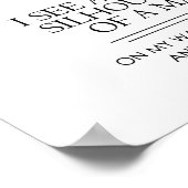 Ik zie een kleine Shillouetto... Poster (Hoek)