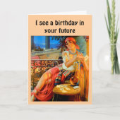 "Ik zie een verjaardag in je toekomst" Kaart (Voorkant)
