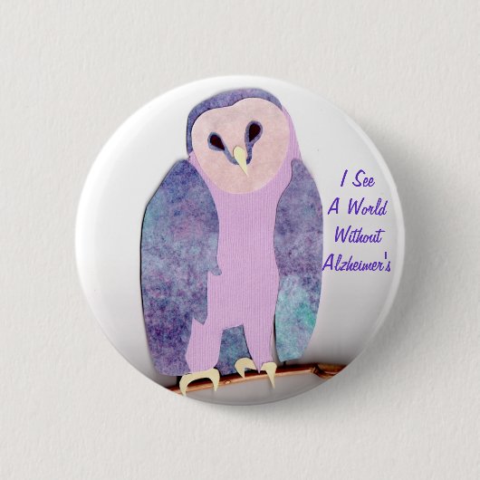 Ik zie een World Owl 1a Ronde Button 5,7 Cm (Voorkant)