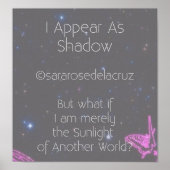 Ik zie er als Schaduw/origineel gedicht/©SRD Poster (Voorkant)