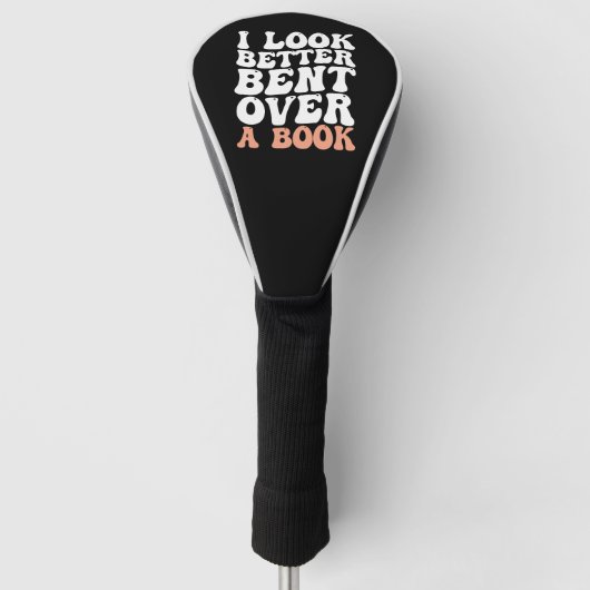 Ik zie er beter uit gebogen over een boek golfheadcover (Voorkant)