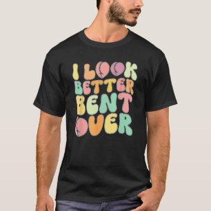 Ik zie er beter uit gebogen over Peach Booty Groov T-shirt