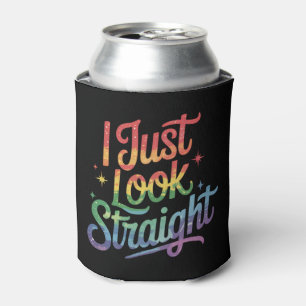 Ik zie er gewoon rechtgeaard regenboog LGBTQ trots Blikjeskoeler