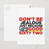 Ik zie er goed uit bij 62 Design op de zaterdag Briefkaart (Voorkant / Achterkant)