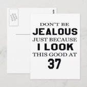 Ik zie er goed uit op mijn 37ste briefkaart (Voorkant / Achterkant)