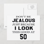 Ik zie er goed uit op mijn 50ste briefkaart (Voorkant / Achterkant)