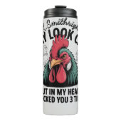 Ik zie er misschien rustig uit thermosbeker (Voorkant)