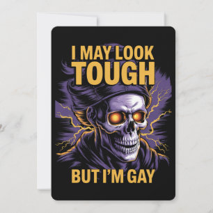 Ik zie er misschien stoer uit, maar ik ben Gay LGB Kaart