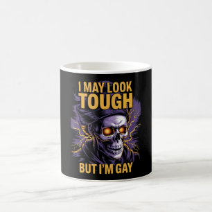 Ik zie er misschien stoer uit maar ik ben homo LGB Koffiemok