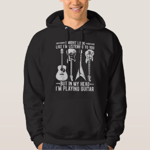 Ik zie er misschien uit alsof ik naar je luister V Hoodie