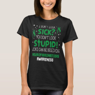 Ik zie er niet uit als iemand die zich bewust is v t-shirt