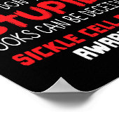 Ik zie er niet ziek uit - sikkelcelanemie bewustzi poster (Hoek)