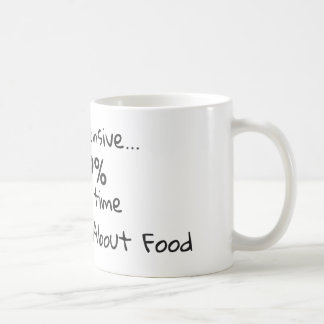 Ik zie er peinzend uit Funny Food Lover Quote Koffiemok