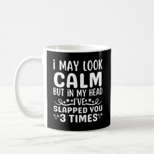 Ik zie er rustig uit, maar in mijn hoofd koffiemok