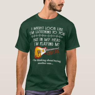 Ik zie eruit alsof ik naar je grappige muziek luis t-shirt