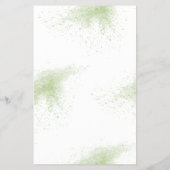 Ik zie Eucalyptus Trouwreceptie Spelkaart Flyer (Achterkant)