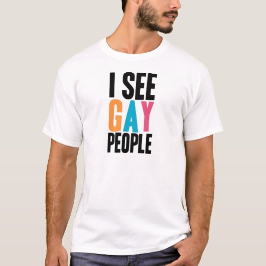 Ik zie Gay People T-shirt (Voorkant)