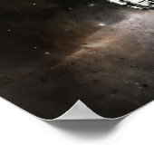 "Ik zie geen god hier boven" — Yuri Gagarin Poster (Hoek)