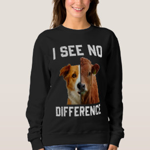 Ik Zie Geen Verschil Vegan Vegetarisch Koe & Hond Trui