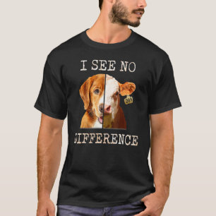 Ik Zie Geen Verschil Vegetarisch Vegan Koe En Hond T-shirt