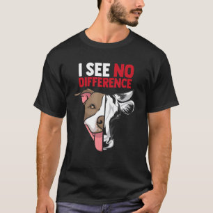 Ik Zie Geen Verschil Vegetarisch Vegan Koe En Hond T-shirt