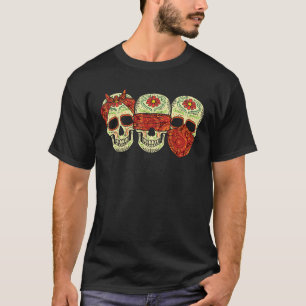 Ik zie geen zwarte suikerhuid dia de muertos t-shirt