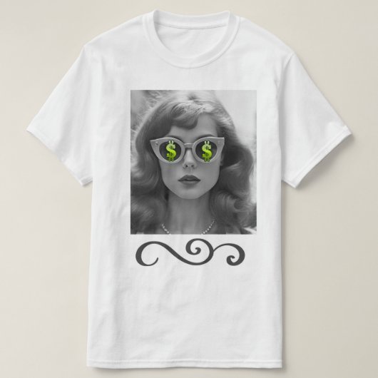 Ik zie geld mevrouw t-shirt (Design voorkant)