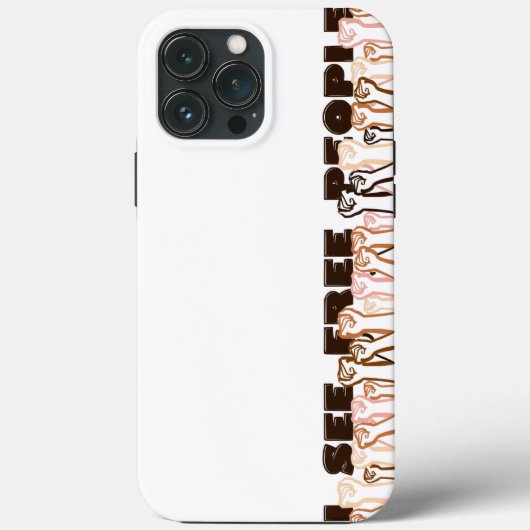 Ik zie gratis Hoesje-ate iPhone Case (Achterkant)