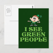 Ik zie Groene Mensen Briefkaart (Voorkant / Achterkant)