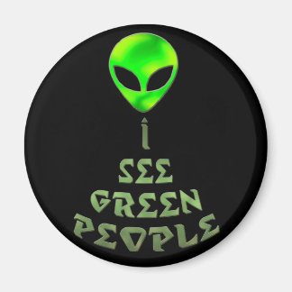 *Ik zie groene mensen* magneet