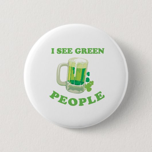 IK ZIE GROENE MENSEN RONDE BUTTON 5,7 CM (Voorkant)
