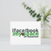 Ik zie het Boek voor Myspace Briefkaart (Staand voorkant)