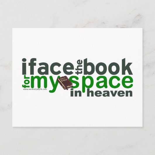 Ik zie het Boek voor Myspace Briefkaart (Voorkant)