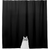 Ik zie het kat-doppen douchegordijn (Voorkant)