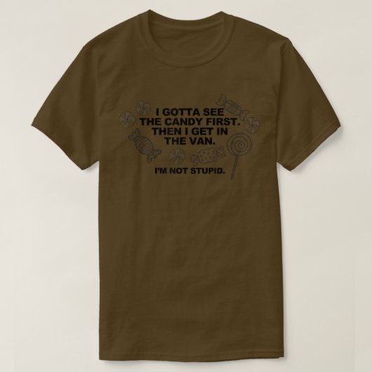 IK ZIE HET SNOEP EERST T-SHIRT (Design voorkant)