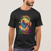 Ik zie het universum in Mijn ruggen Oyes Dutch Bul T-shirt (Voorkant)