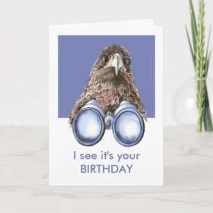 Ik zie het Uw het letten op van Birdwatcher van de Kaart